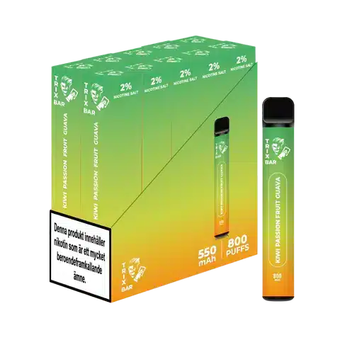 trix bar kiwi passion guava disposable vape