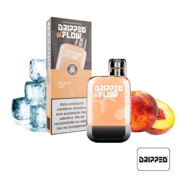 DRIPPED GOFLOW DISPOSABLE PEACH ICE 20MG DRIPPED GOFLOW DISPOSABLE PEACH ICE 20MG